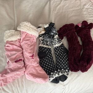 3 Pairs of New Cozy Cabin Socks